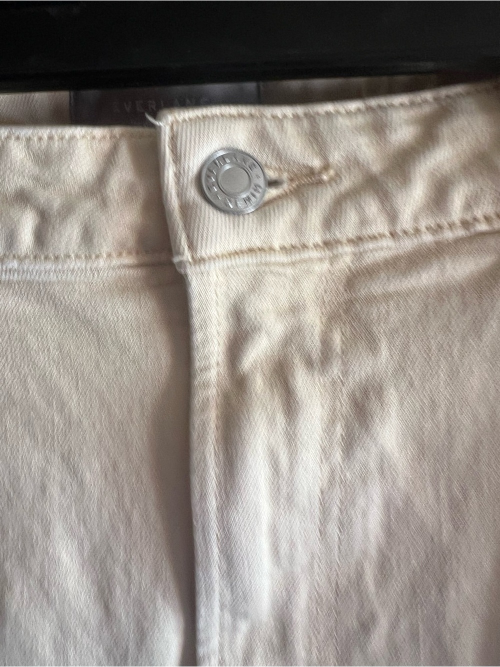 Everlane Way High Jean w34 Yellow/Cream